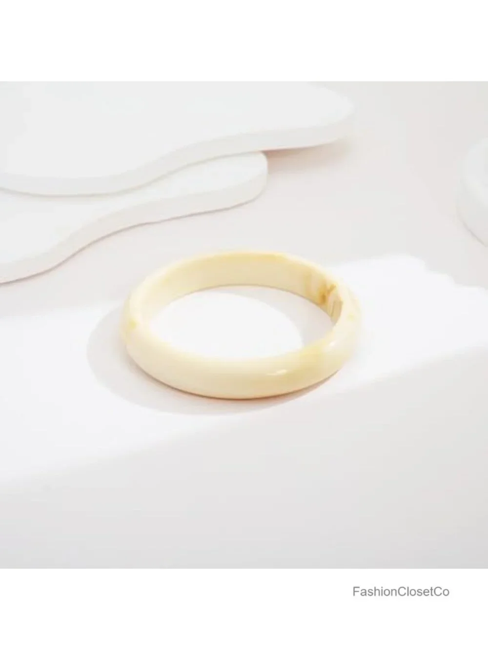 Chunky Acrylic Bangle Bracelet Geometric Resin Statement Cuff Jewelry